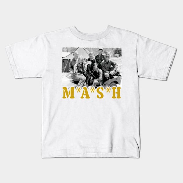 Retro MASH Cast Kids T-Shirt by pitulas